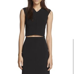 NWT - rag & bone Black X Crop Top - size Large